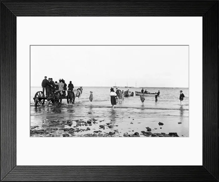 Framed Print : Douglas Isle of Man going out to the boats Victorian period Framed Print : Douglas Isle of Man going out to the boats Victorian period