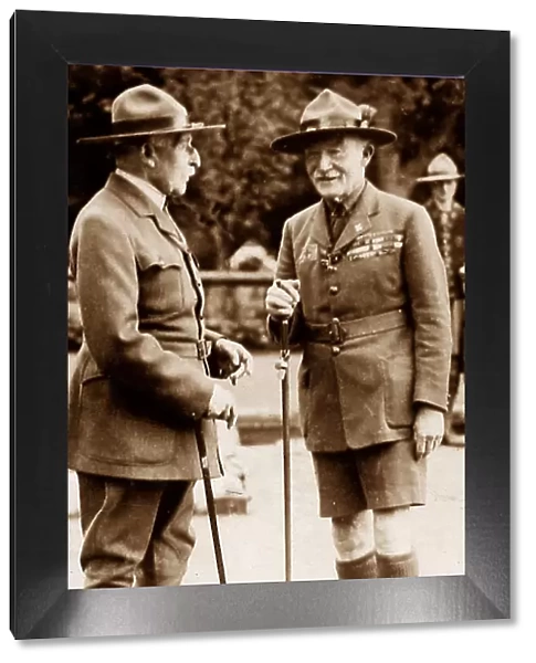 Baden Powell (on the right) at the Liverpool Scouts
