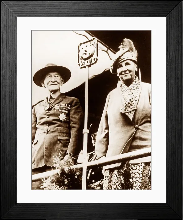 Framed Print : Baden Powell and his wife Framed Print : Baden Powell and his wife