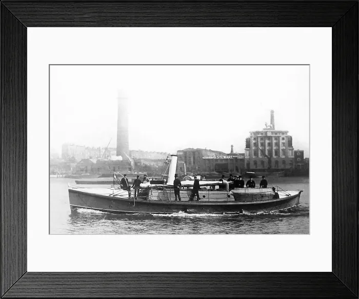 Framed Print : Steam lifeboat Queen early 1900s Framed Print : Steam lifeboat Queen early 1900s