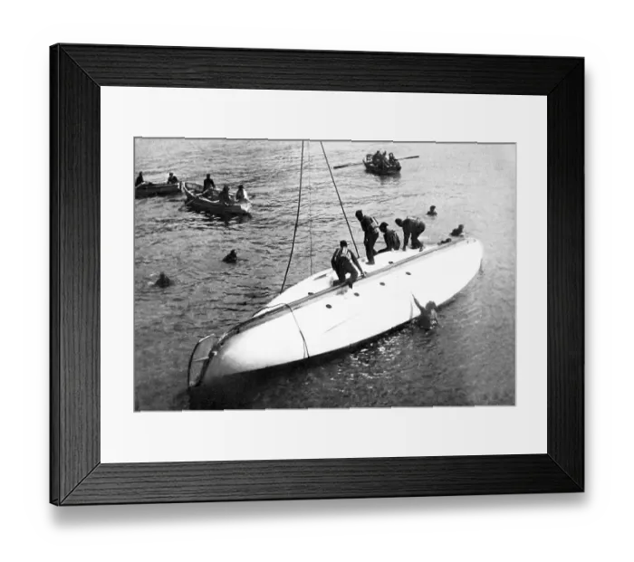Framed Print : Ilfracombe Lifeboat Practice Victorian period