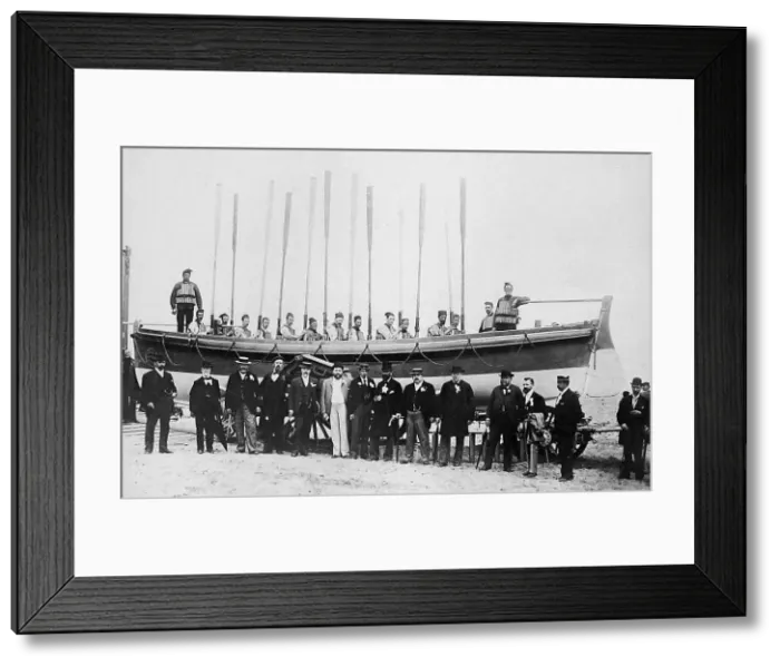 Framed Print : Early Lifeboat Victorian period Framed Print : Early Lifeboat Victorian period
