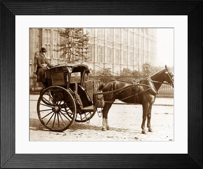 Framed Print : Hansom Cab, London Framed Print : Hansom Cab, London