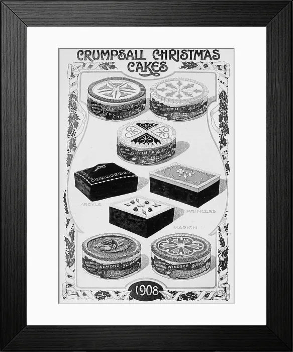Framed Print : Crumpsall CWS Biscuit Factory in 1908 - Christmas Cakes Framed Print : Crumpsall CWS Biscuit Factory in 1908 - Christmas Cakes