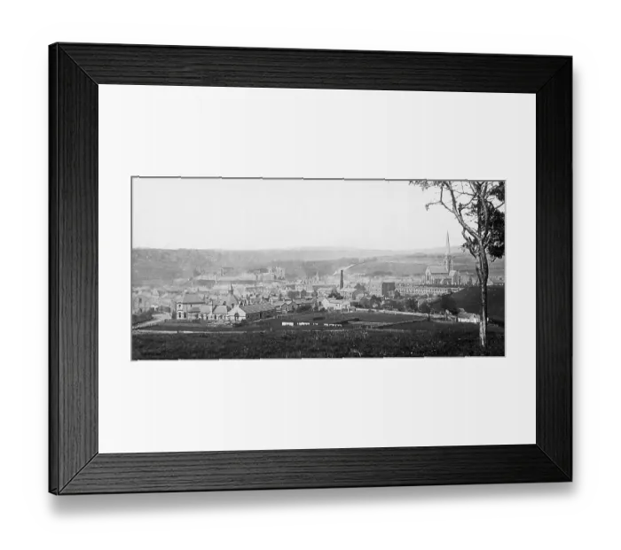 Framed Print : Hay on Wye panorama early 1900s Framed Print : Hay on Wye panorama early 1900s