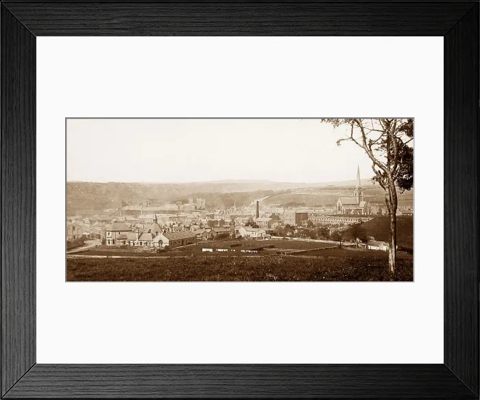 Framed Print : Hay on Wye panorama Framed Print : Hay on Wye panorama