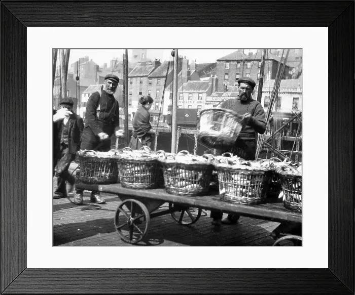 Framed Print : North Shields Fishermen early 1900s Framed Print : North Shields Fishermen early 1900s