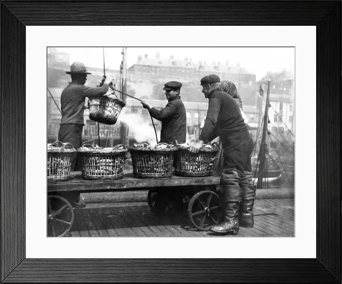 Framed Print : North Shields Fishermen early 1900s Framed Print : North Shields Fishermen early 1900s