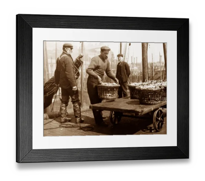 Framed Print : North Shield herring fishing Framed Print : North Shield herring fishing