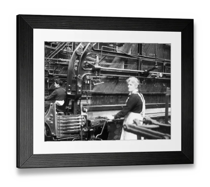 Framed Print : Textile factory Framed Print : Textile factory