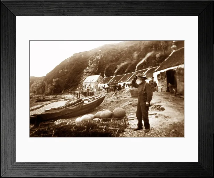 Framed Print : Burnmouth fisherman Framed Print : Burnmouth fisherman