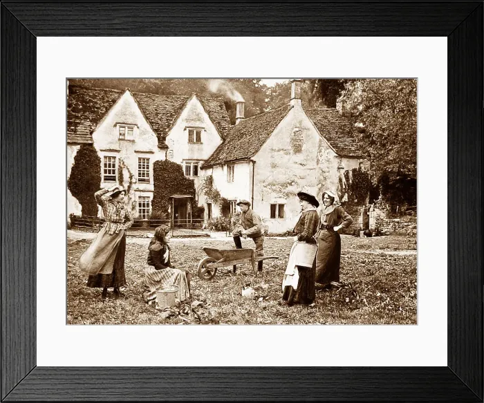 Framed Print : Castle Combe Victorian period Framed Print : Castle Combe Victorian period