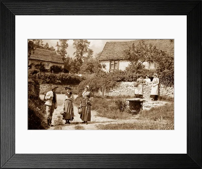 Framed Print : Castle Combe Victorian period Framed Print : Castle Combe Victorian period