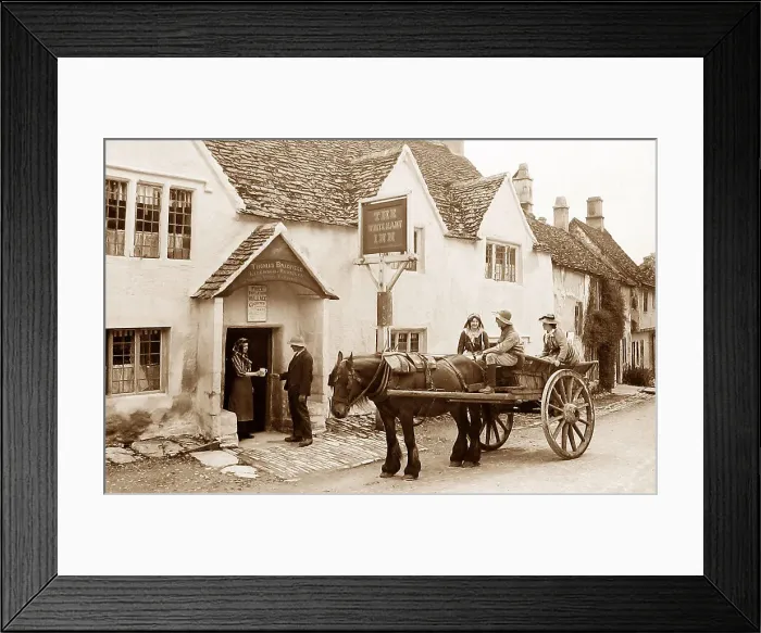 Framed Print : Castle Combe Victorian period Framed Print : Castle Combe Victorian period