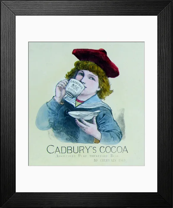 Framed Print : Cadbury's Cocoa advertisement Victorian period Framed Print : Cadbury's Cocoa advertisement Victorian period