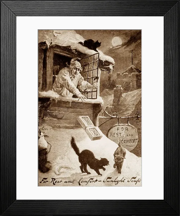 Framed Print : Sunlight Soap advertisement Framed Print : Sunlight Soap advertisement