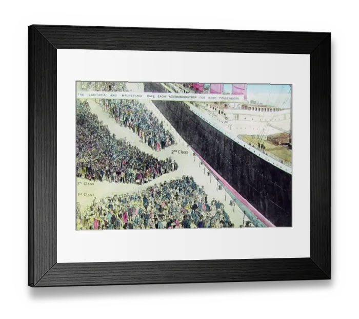 Framed Print : RMS Mauretania and RMS Lusitania early 1900s Framed Print : RMS Mauretania and RMS Lusitania early 1900s