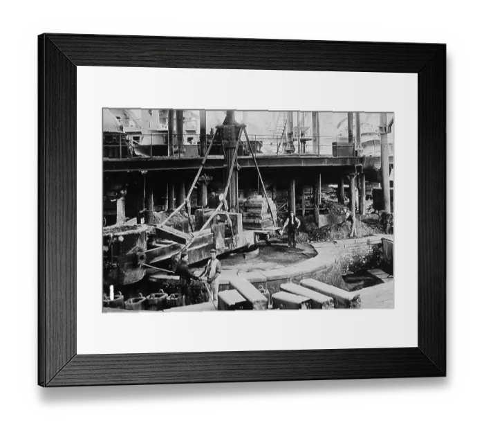 Framed Print : Hunslet Steel Works early 1900s Framed Print : Hunslet Steel Works early 1900s