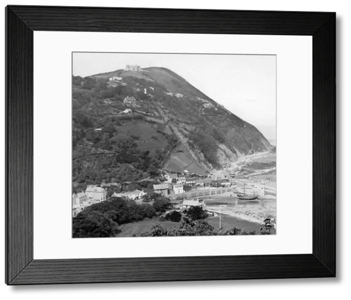 Framed Print : Lynmouth Devon Victorian period Framed Print : Lynmouth Devon Victorian period