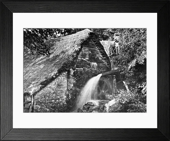 Framed Print : Chagford Mill Devon Victorian period Framed Print : Chagford Mill Devon Victorian period