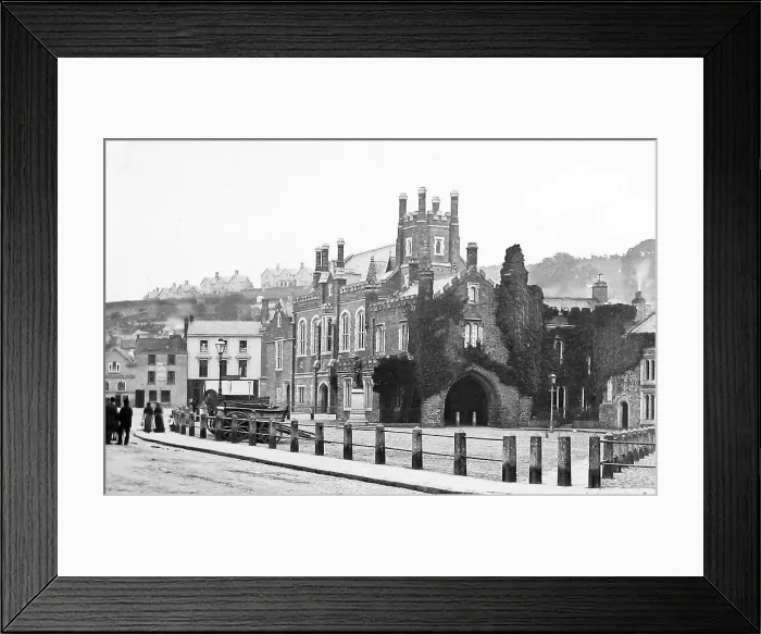 Framed Print : Tavistock Abbey Victorian period Framed Print : Tavistock Abbey Victorian period