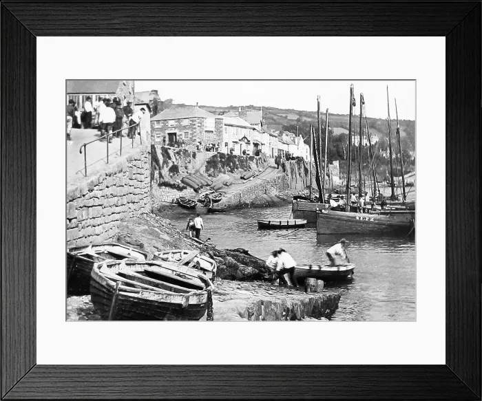Framed Print : Newlyn Cornwall Victorian period Framed Print : Newlyn Cornwall Victorian period