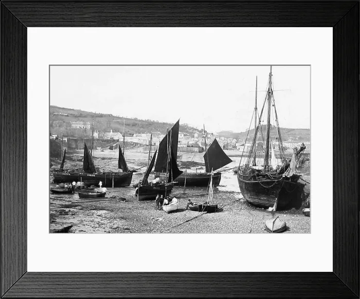 Framed Print : Newlyn Cornwall Victorian period Framed Print : Newlyn Cornwall Victorian period