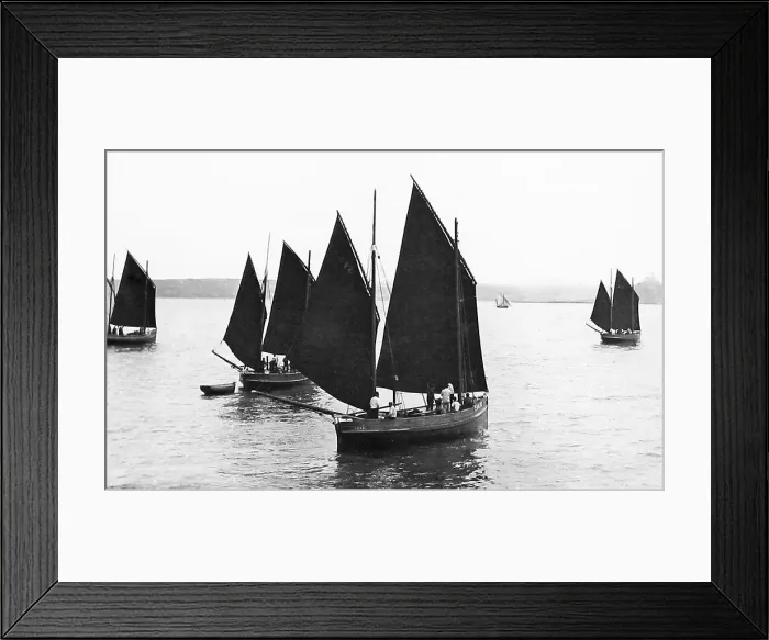 Framed Print : Mounts Bay Cornwall Victorian period Framed Print : Mounts Bay Cornwall Victorian period