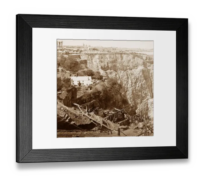 Framed Print : Delabole Slate Quarry Framed Print : Delabole Slate Quarry