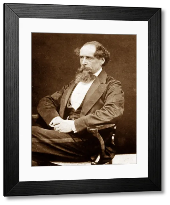 Framed Print : Charles Dickens in 1865 Framed Print : Charles Dickens in 1865