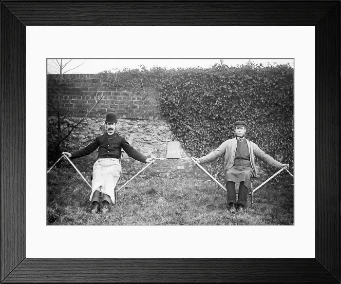 Framed Print : Building the Forth Railway Bridge Victorian period Framed Print : Building the Forth Railway Bridge Victorian period