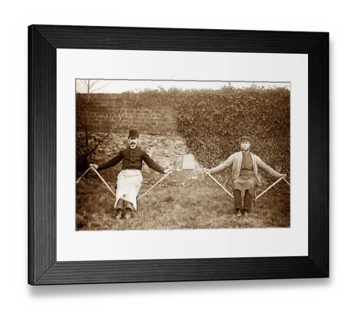 Framed Print : Demonstrating the cantilever principle of Framed Print : Demonstrating the cantilever principle of