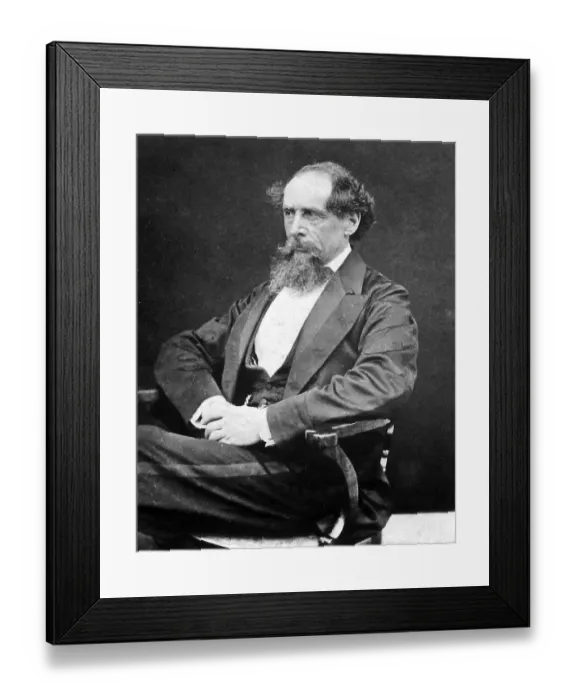 Framed Print : Charles Dickens in 1865 Framed Print : Charles Dickens in 1865