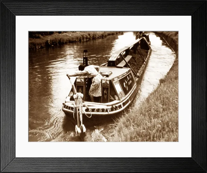 Framed Print : A working canal narrow boat Framed Print : A working canal narrow boat