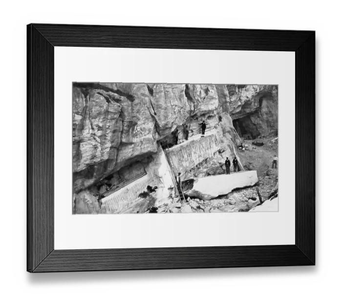 Framed Print : Saint-Beat Marble Quarry Haute-Garonne France