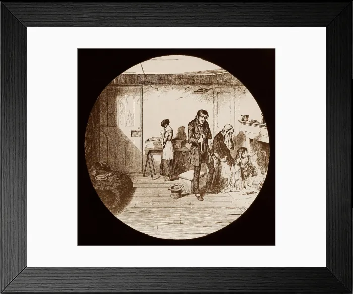 Framed Print : The Bottle - A temperance story written by George Cruikshank Framed Print : The Bottle - A temperance story written by George Cruikshank