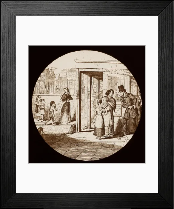Framed Print : The Bottle - A temperance story written by George Cruikshank Framed Print : The Bottle - A temperance story written by George Cruikshank
