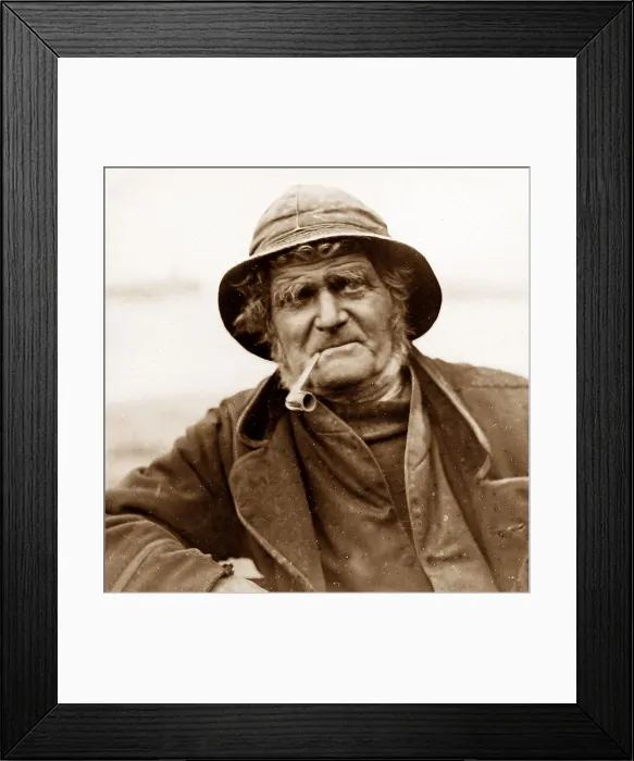 Framed Print : Old Salt, Fisherman portrait Framed Print : Old Salt, Fisherman portrait