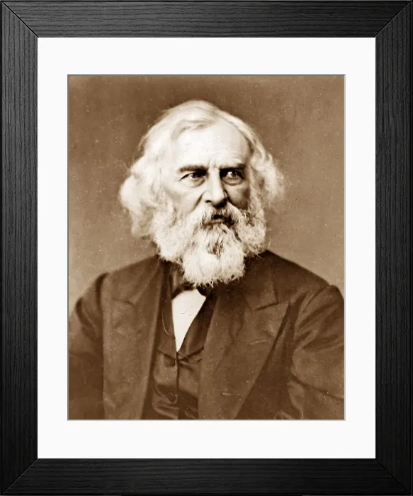 Framed Print : Henry Longfellow Victorian period Framed Print : Henry Longfellow Victorian period
