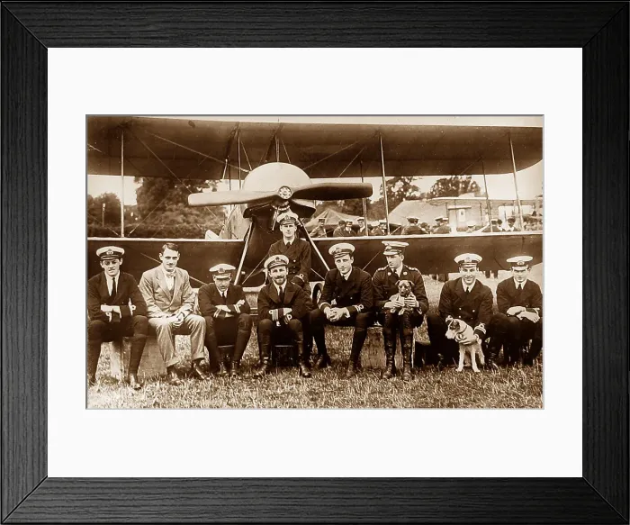 Framed Print : Royal Naval Air Service RNAS Airmen Framed Print : Royal Naval Air Service RNAS Airmen