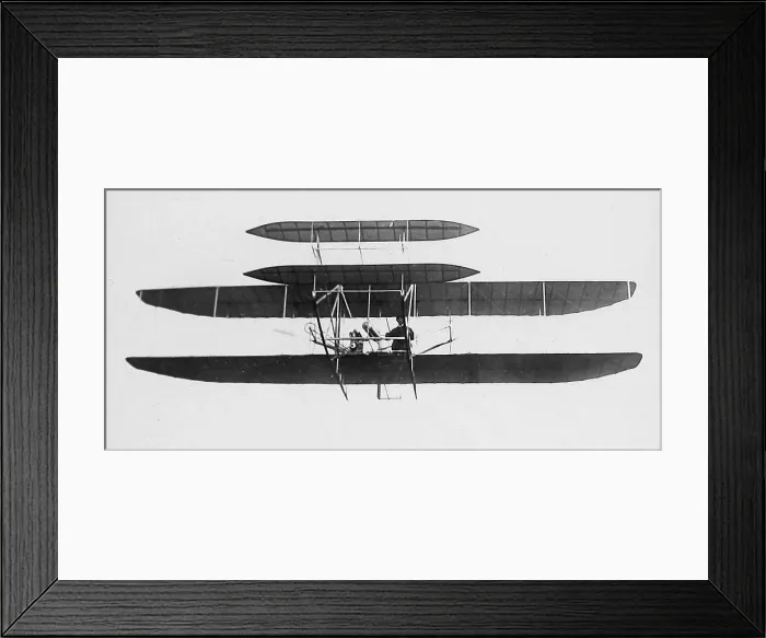 Framed Print : Wright Flier II or III biplane early 1900s Framed Print : Wright Flier II or III biplane early 1900s