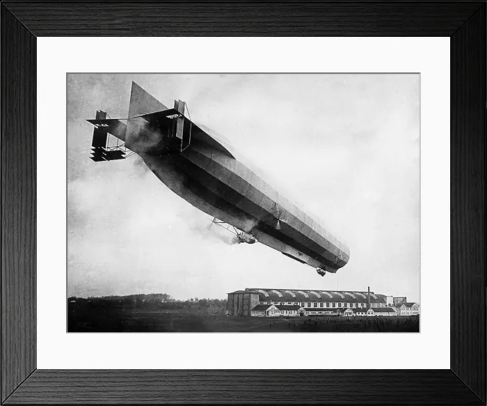 Framed Print : Airship Zeppelin No. 8 early 1900s Framed Print : Airship Zeppelin No. 8 early 1900s