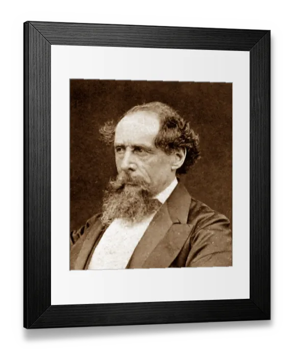 Framed Print : Charles Dickens in 1865 Framed Print : Charles Dickens in 1865