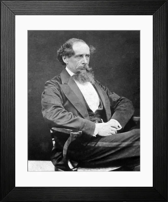 Framed Print : Charles Dickens in 1865 Framed Print : Charles Dickens in 1865
