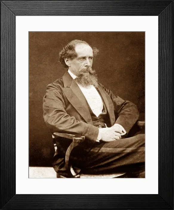 Framed Print : Charles Dickens in 1865 Framed Print : Charles Dickens in 1865