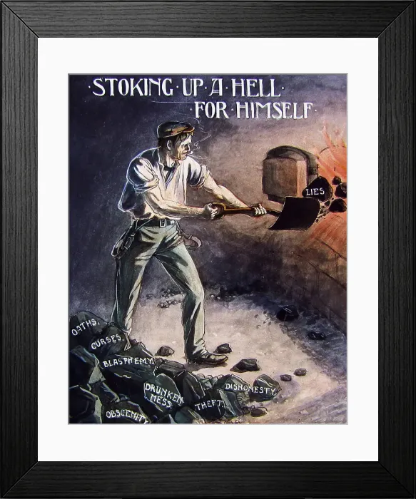 Framed Print : Morality message Framed Print : Morality message