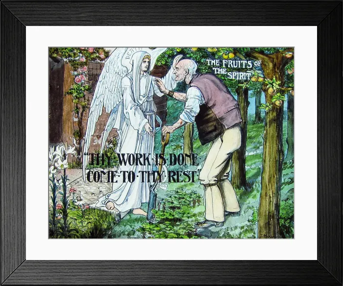 Framed Print : A Christian morality message Victorian period Framed Print : A Christian morality message Victorian period