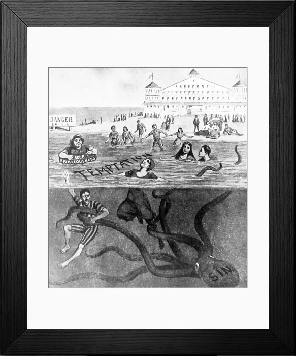 Framed Print : A Christian morality message Victorian period Framed Print : A Christian morality message Victorian period