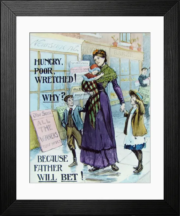Framed Print : A Christian morality message Victorian period Framed Print : A Christian morality message Victorian period