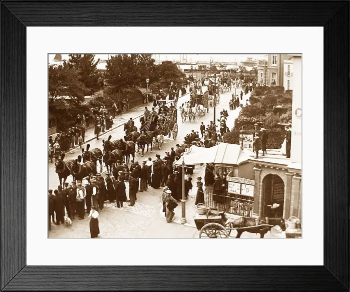 Framed Print : Circus parade, Ramsgate in 1899 Framed Print : Circus parade, Ramsgate in 1899